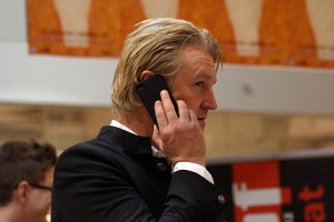 Medienprofi: Detlev Buck liefert auch beim Telefonieren ein gutes Bild ab. 