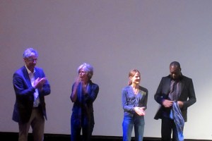 Moderator Claus Philipp, Regisseurin Sibylle Dahrendorf, Aino Laberenz und Francis Kéré.