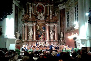 Der MV Florian präsentierte Filmmusik im Stift. 