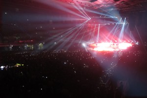 Spektakuläre Eröffnungsshow beim Muse-Konzert in Wien.